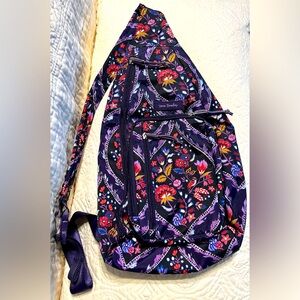 Vera Bradley NWOT large sling backpack